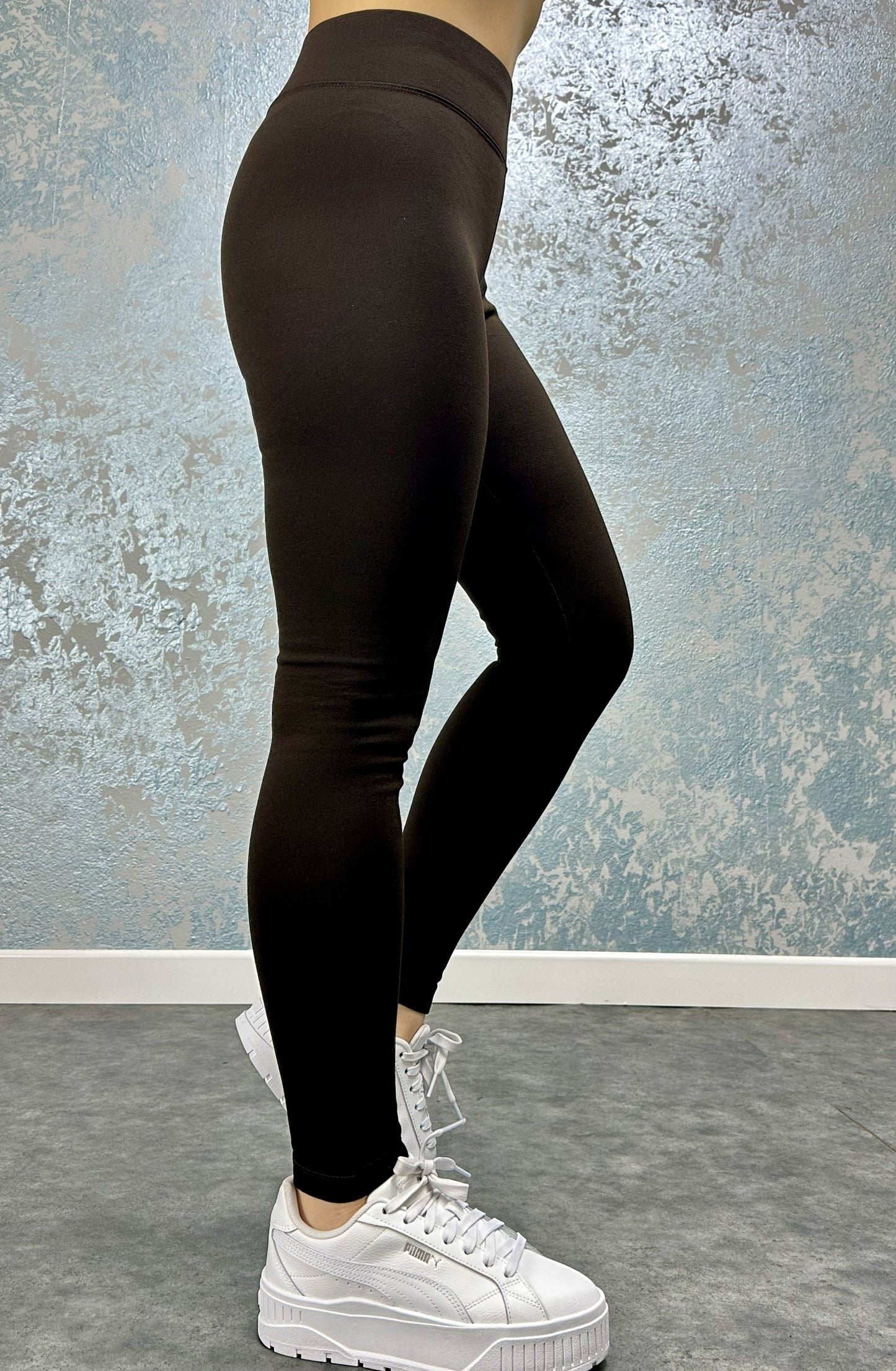 Kışlık Şardonlu Yüksek Bel Toparlayıcı Spor Tayt