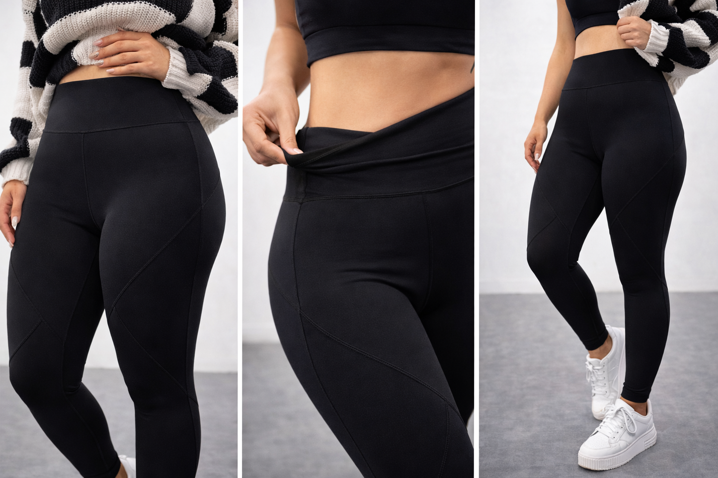 Kışlık Şardonlu Yüksek Bel Toparlayıcı Spor Tayt