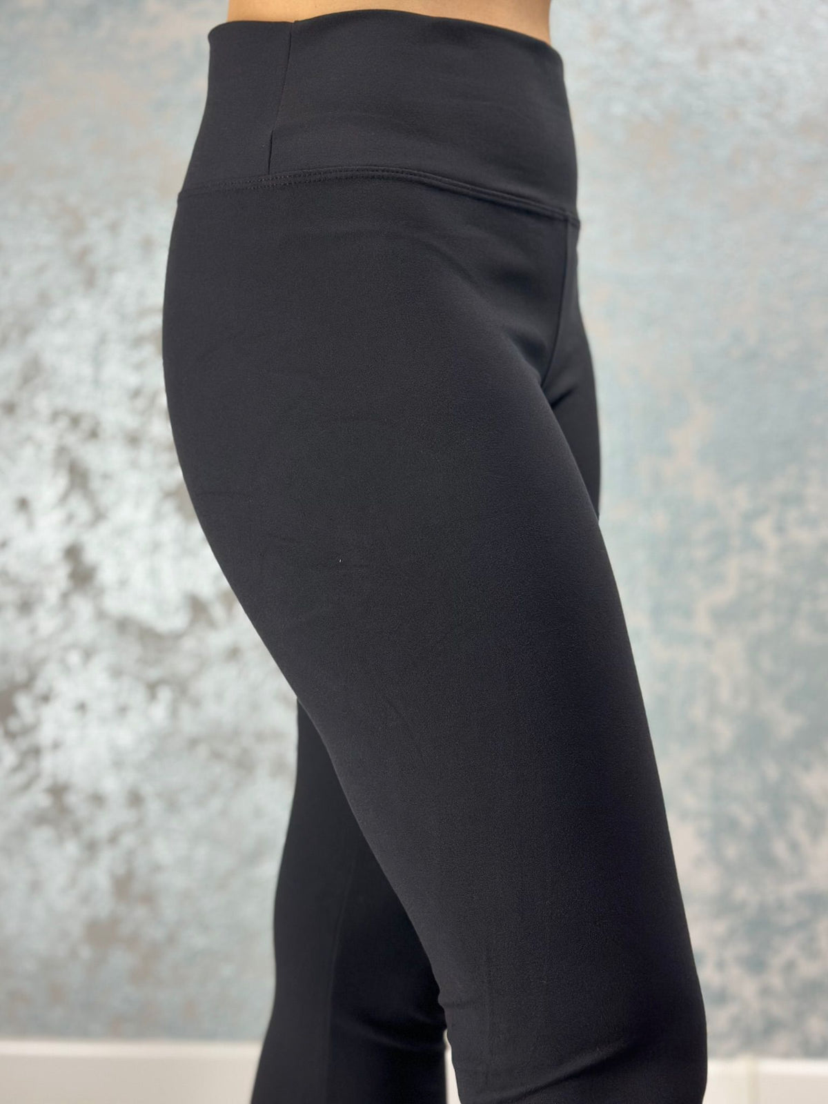 Yüksek Bel Toparlayıcı Lacivert Spor Tayt – Esnek Düz Kumaş, Yok Hissi Konfor(3XL-4XL-5XL)